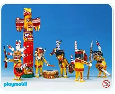 Playmobil COLOR - Indiens avec totem
