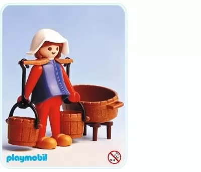 Playmobil Chevaliers - Lavandière et accessoires