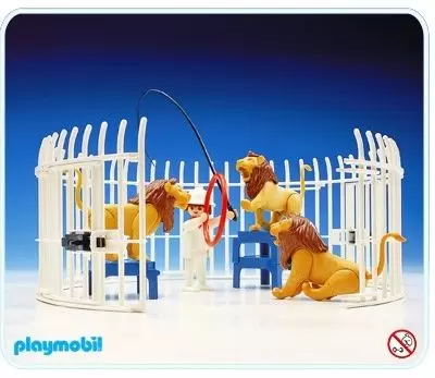 Playmobil Circus Lion Tiger Tamer Cage Connector Clip 4233 