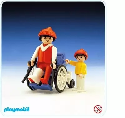 Playmobil Hôpital & Sauveteurs - Malade et fauteuil roulant