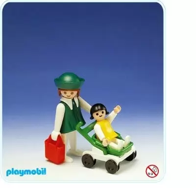Playmobil dans la ville - Maman avec enfant en poussette