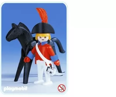Pirate Playmobil - Redcoat officer with horse