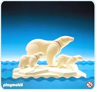 Playmobil Animaux - Ours polaires sur banquise