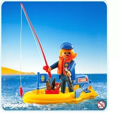 Playmobil Port & Harbour - Fisherman in rowboat