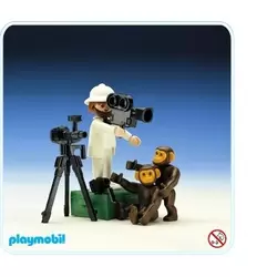 Photographe et chimpanzés