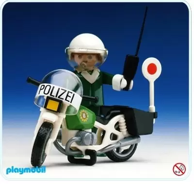 Playmobil Policier - Policier et moto