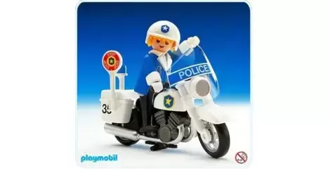 3564 Playmobil misb neu new police motor harley davidson