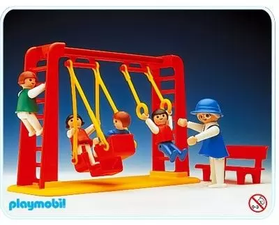 Playmobil en vacances - Portique de balançoires
