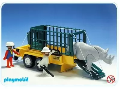 Playmobil Aventuriers - Remorque de safari