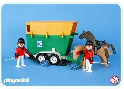 Van avec chevaux Playmobil - Jouets