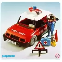 Red Fire Chief Car