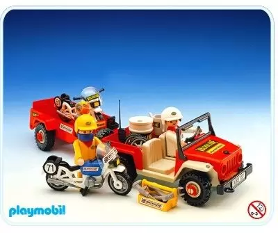 Playmobil Sports Mécaniques - Voiture tout terrain et remorque