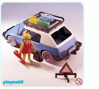 Playmobil on Hollidays - Blue Car
