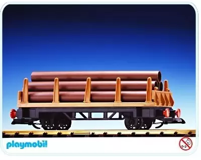 Playmobil Trains - Wagon à ridelles