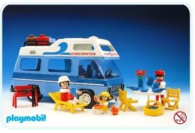 Playmobil en vacances - Camping-car bleu