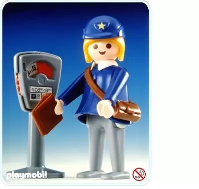 Playmobil Policier - Contractuelle et parcmètre