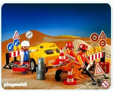 Playmobil Chantier - Ouvriers de travaux publics