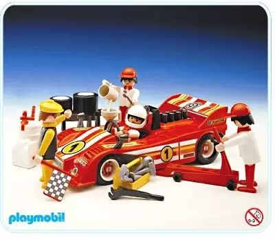 Playmobil Motor Sports - Red Racecar And Crew