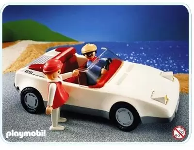Playmobil on Hollidays - White Sportscar