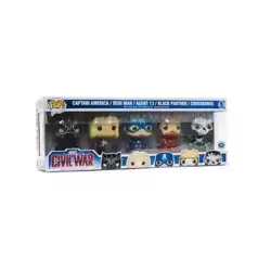 Civil War - Captain America, Iron Man, Agent 13, Black Panther And Crossbones 5 Pack