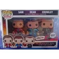 Supernatural - Sam, Dean And Crowley Metallic 3 Pack