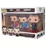 Supernatural - Sam, Dean And Crowley Bloody 3 Pack