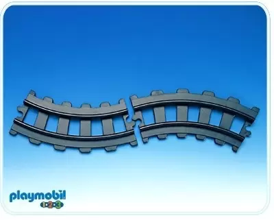 Playmobil 1.2.3 - 4 rails courbes 1/2 circuit