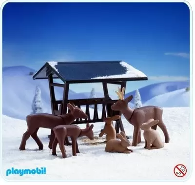 Playmobil Winter sports - Deer And Feeder