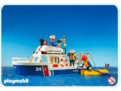 Playmobil Rescuers & Hospital - Coast Guard Boat