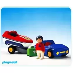 Playmobil 1.2.3 réf 6967 Camion de Pompier - Playmobil