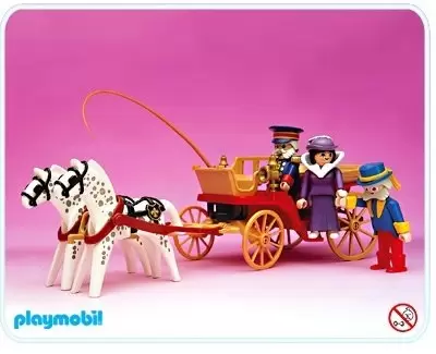 Playmobil Victorian - Horse-Drawn Cart with Victorian Lady, Butler and Driver