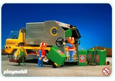 Playmobil dans la ville - Camion ordures ménagères