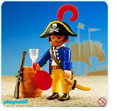 Playmobil Pirates - Capitaine pirate et tonneau