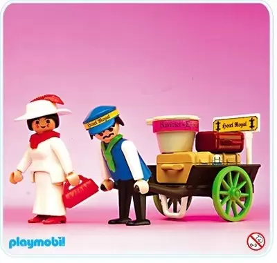 Playmobil Victorian - Lady with Baggage Porter