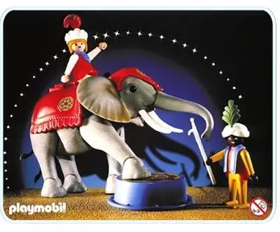 Playmobil Circus - Eléphant de cirque et dresseur
