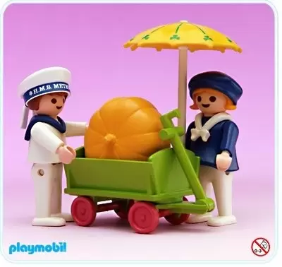 Playmobil Victorian - Children With Pumpkin Cart