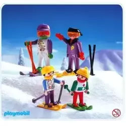 Famille de skieurs