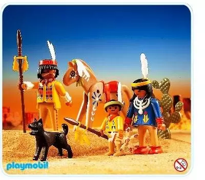 Famille indiens - Playmobil Far West 3396
