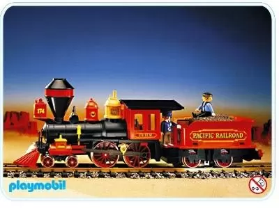 Playmobil Trains - Locomotive tender pour train Far West