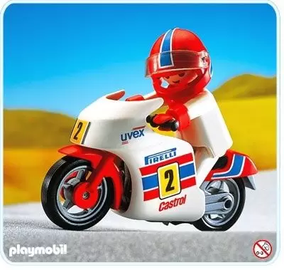 Playmobil Sports Mécaniques - Moto de course et coureur