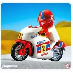 Pilote de moto cross - Playmobil Sports Mécaniques 3044