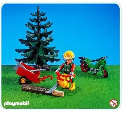 Playmobil à la Montage - Ouvrier forestier