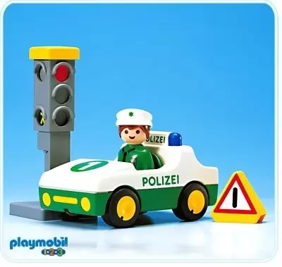 Playmobil 1.2.3 - Police car : Polizei-PKW