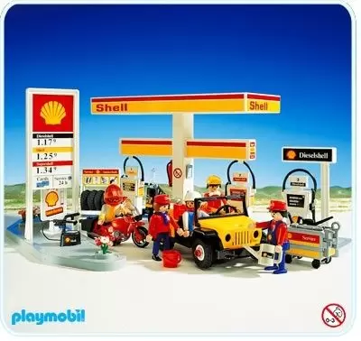 Playmobil dans la ville - Station Service Shell