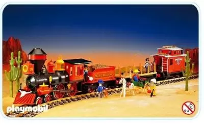 Playmobil Trains - Train Far West sans transformateur