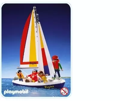 Playmobil on Hollidays - Sailboat with family