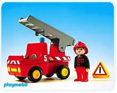 Playmobil 1.2.3 - Voiture de pompiers