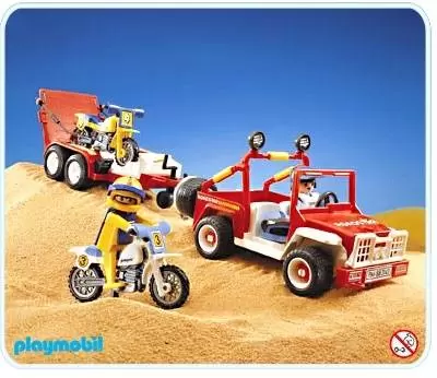 Playmobil Sports Mécaniques - Voiture tout terrain et moto cross