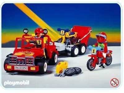 Playmobil Sports Mécaniques - Voiture tout terrain et MotoCross
