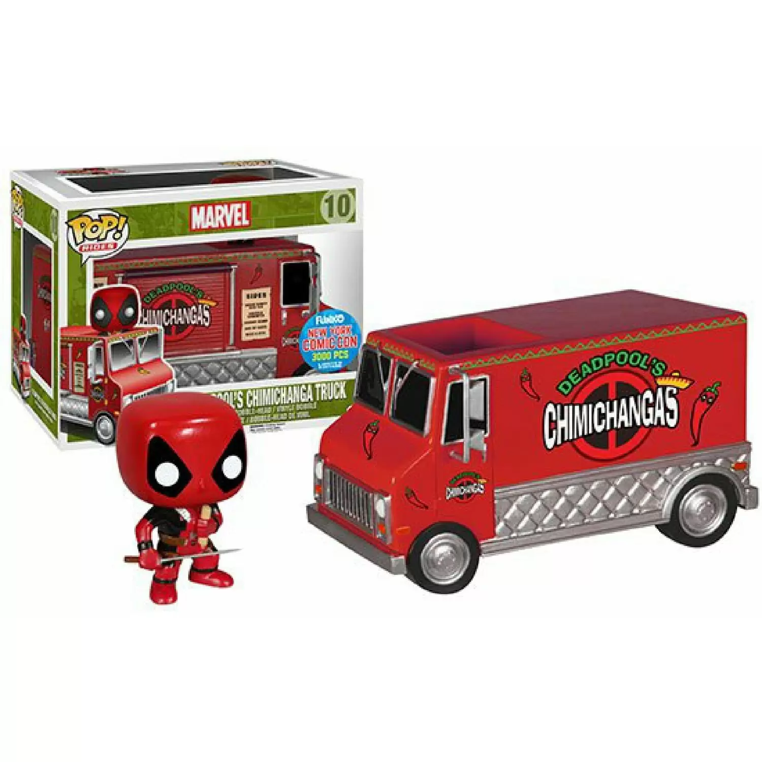POP! Rides - Deadpool - Deadpool\'s Chimichangas Truck Red